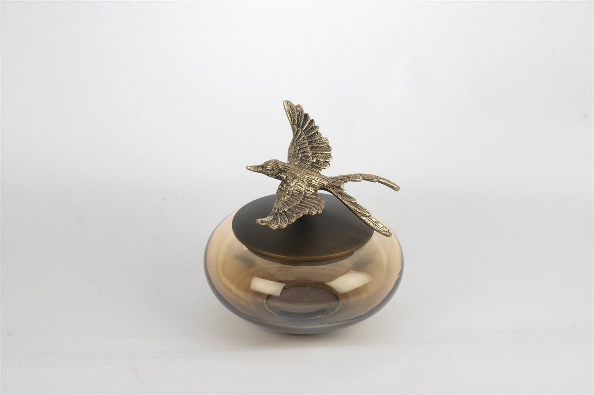 Mikasa Moor Bronz Kırlangıç Cam Obje 15x17cm