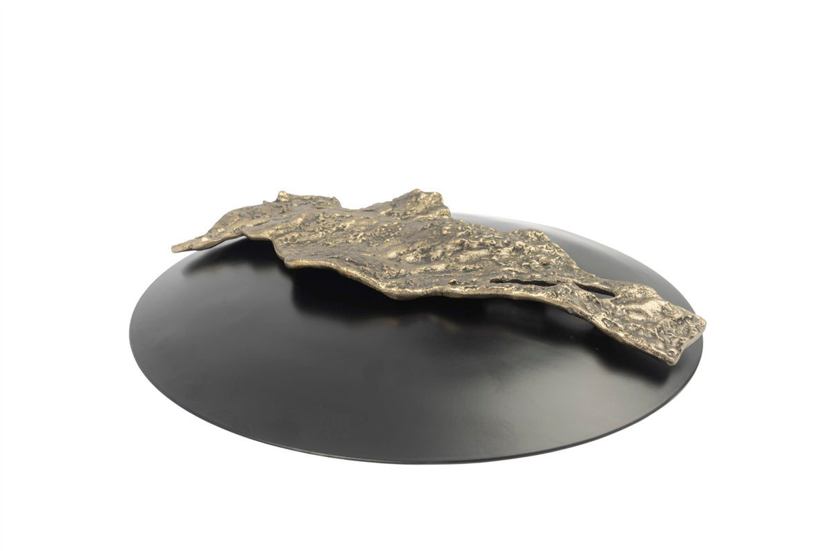 Mikasa Moor Siyah Gold Kçk Metal Duvar Dekoru 33cm