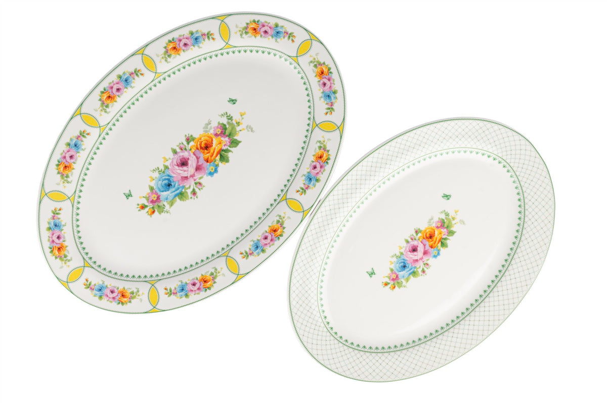 Mikasa Moor Roselle 2'li Oval Servis Tabağı 30x20 35x25cm