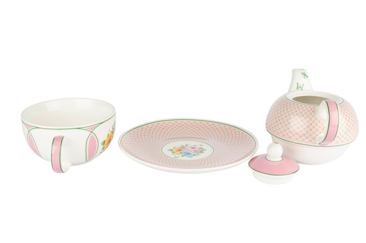 Mikasa Moor Roselle Pembe Tek Kişilik Demlik Fincan