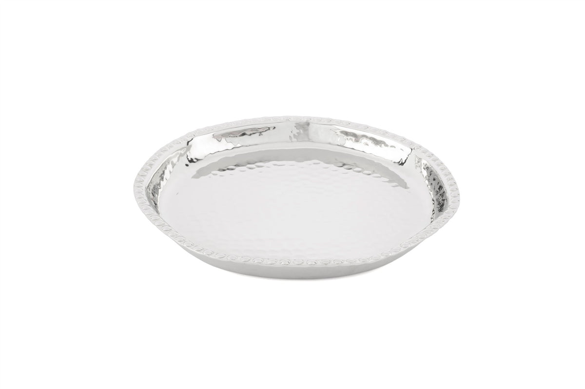 Mikasa Moor Silver Dövme Yuvarlak Tepsi 28cm