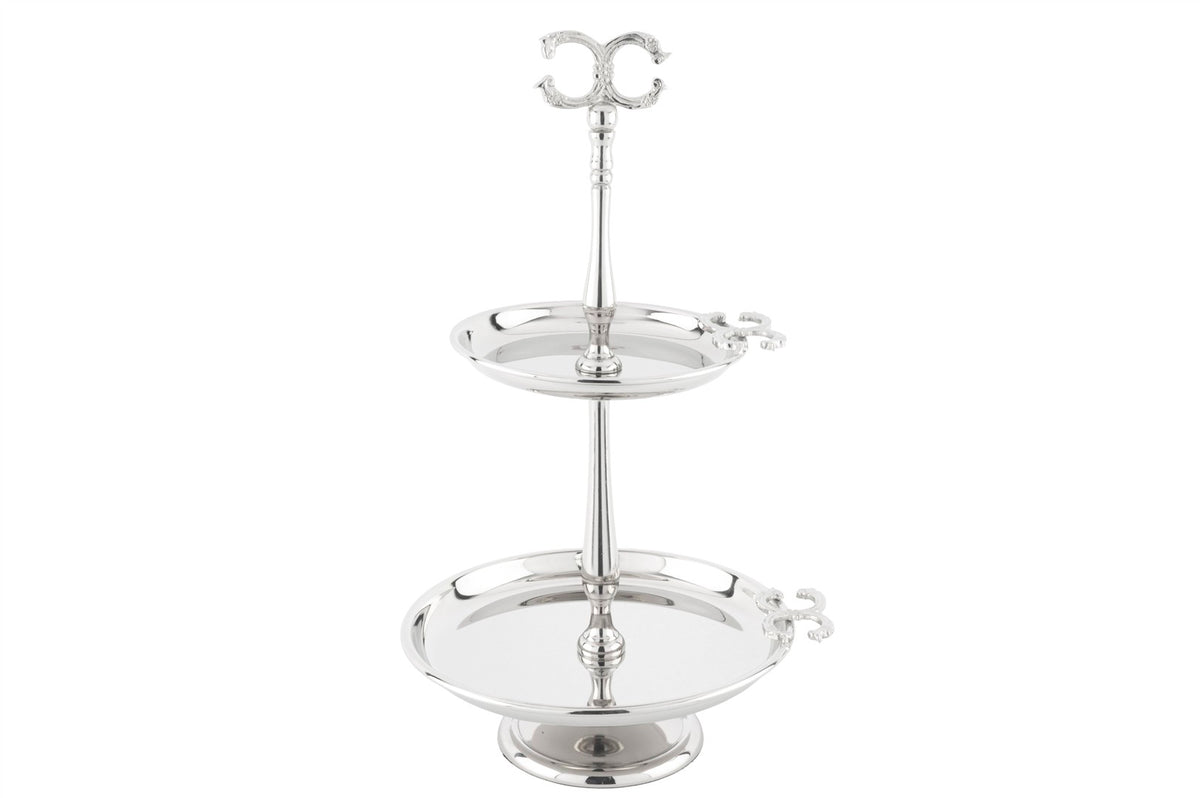 Mikasa Moor Silver Model 2 Katlı Sunumluk 23x38cm