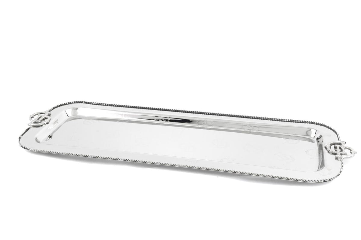 Mikasa Moor Darly Gümüş Metal Dik Tepsi 60x21cm