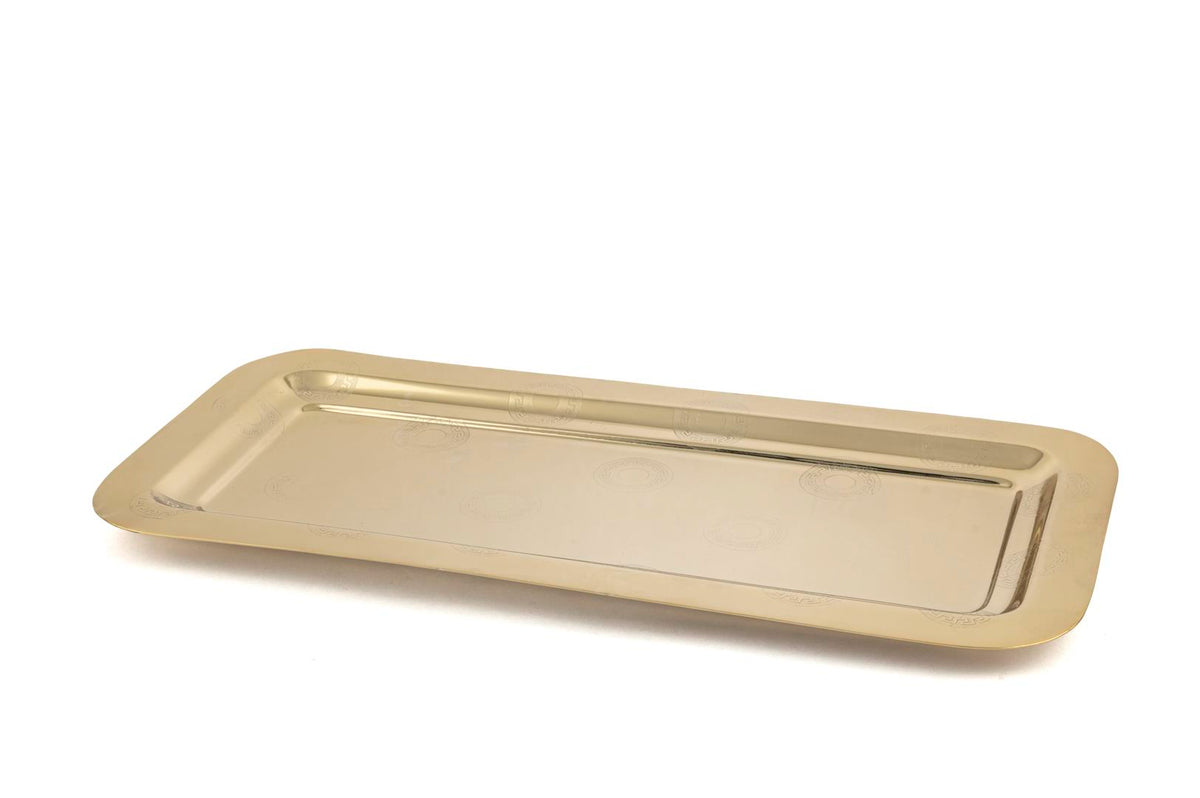Mikasa Moor Apollyon Gold Metal Dik Kare Tepsi 38x18cm