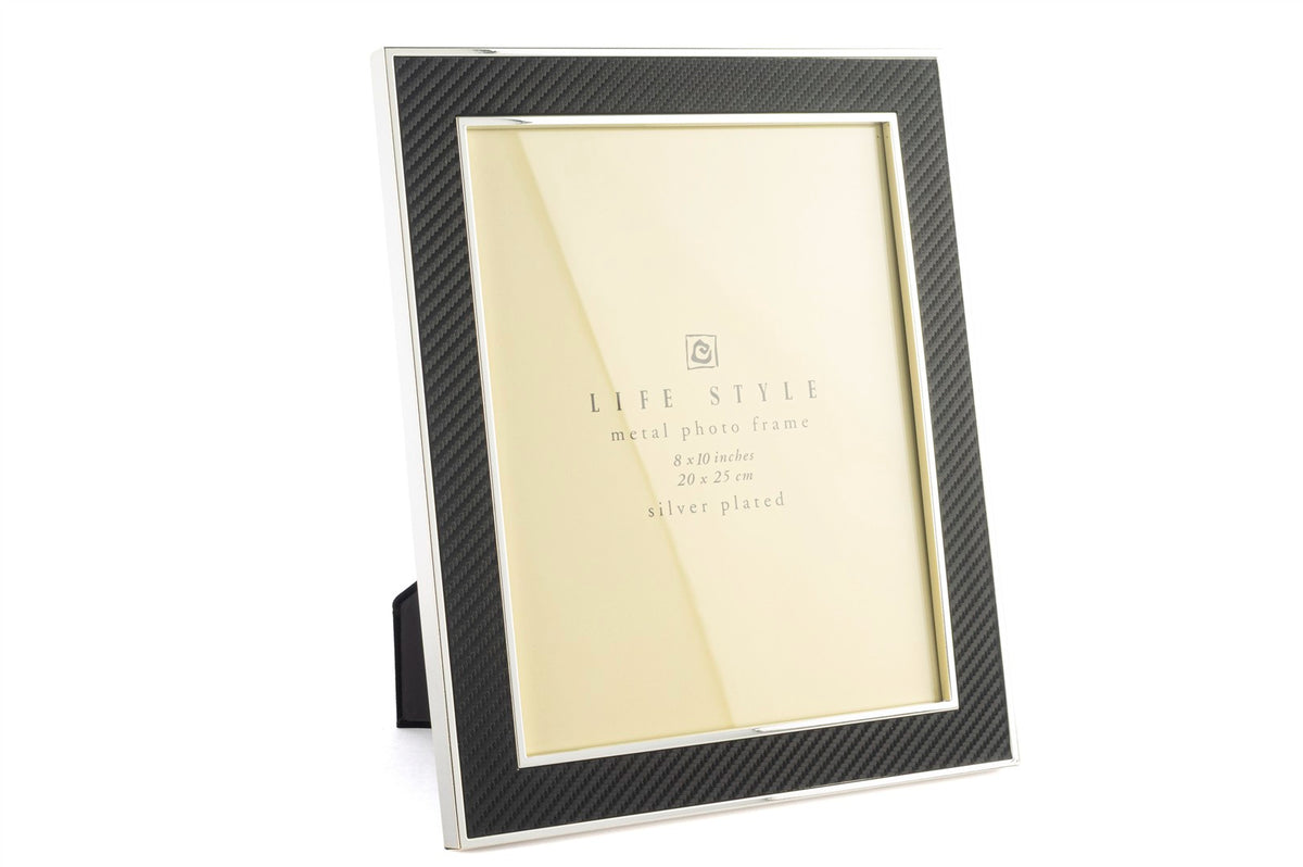 Mikasa Moor Silver Kenarlı Siyah Kumaş Çerçeve 20x25cm