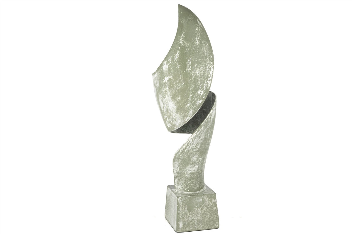 Mikasa Moor Yeşil Eskitme Spiral Heykel 16x52cm