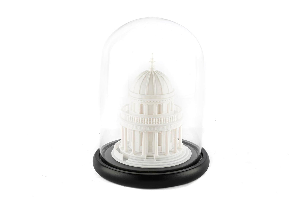 Mikasa Moor Pantheon Beyaz Dekoratif Cam Fanus 23x29cm