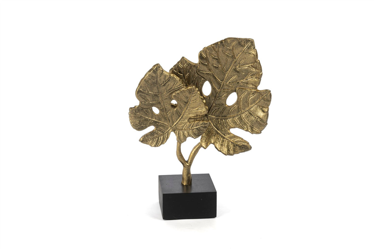 Mikasa Moor Mermer Ayaklı Gold 2li Yaprak 34x27cm