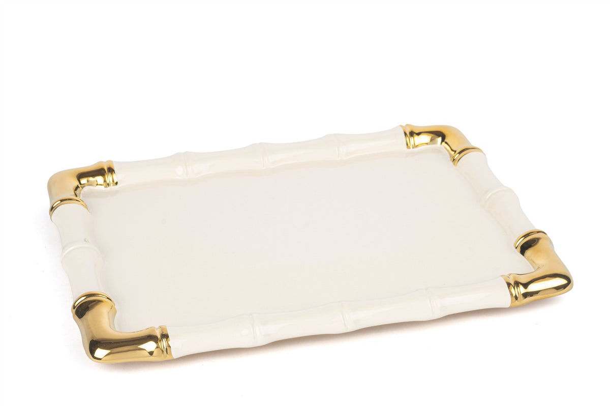 Mikasa Moor Krem Gold Dikdrtgen Servis 25x35cm