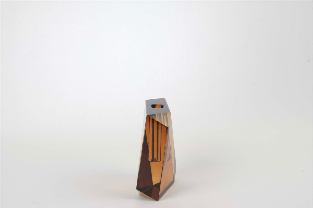 Mikasa Moor Kristal Amber Çiçeklik Vazo 9x4x12cm