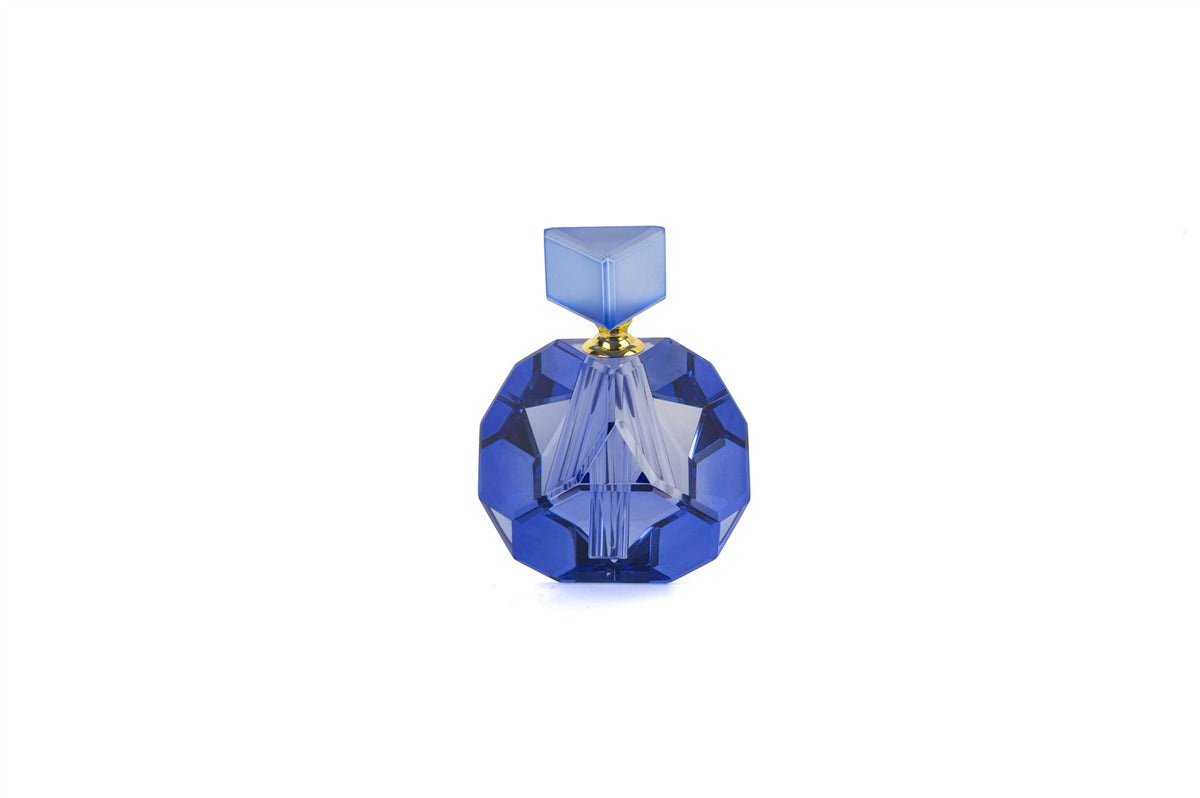 Mikasa Moor Kristal Mavi Geometrik Şişe 10x10x13cm