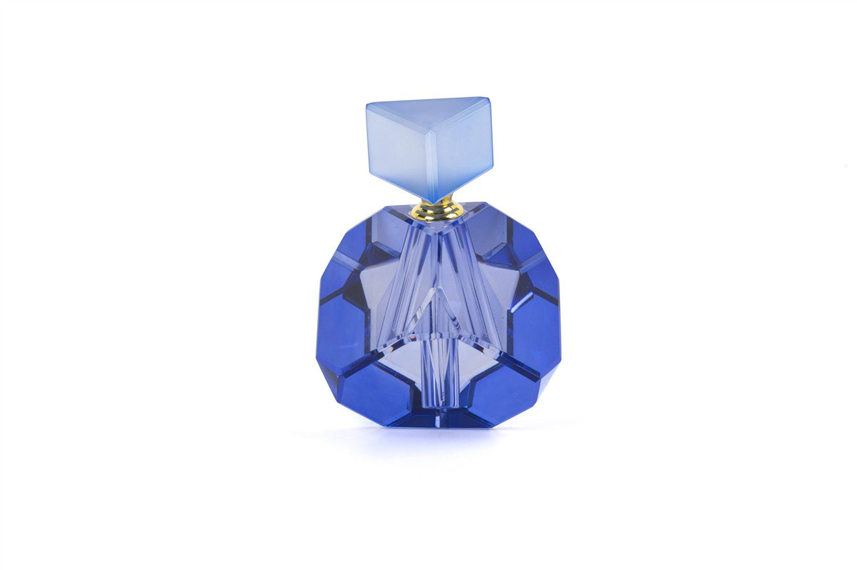 Mikasa Moor Kristal Mavi Geometrik Şişe 12x12x17cm