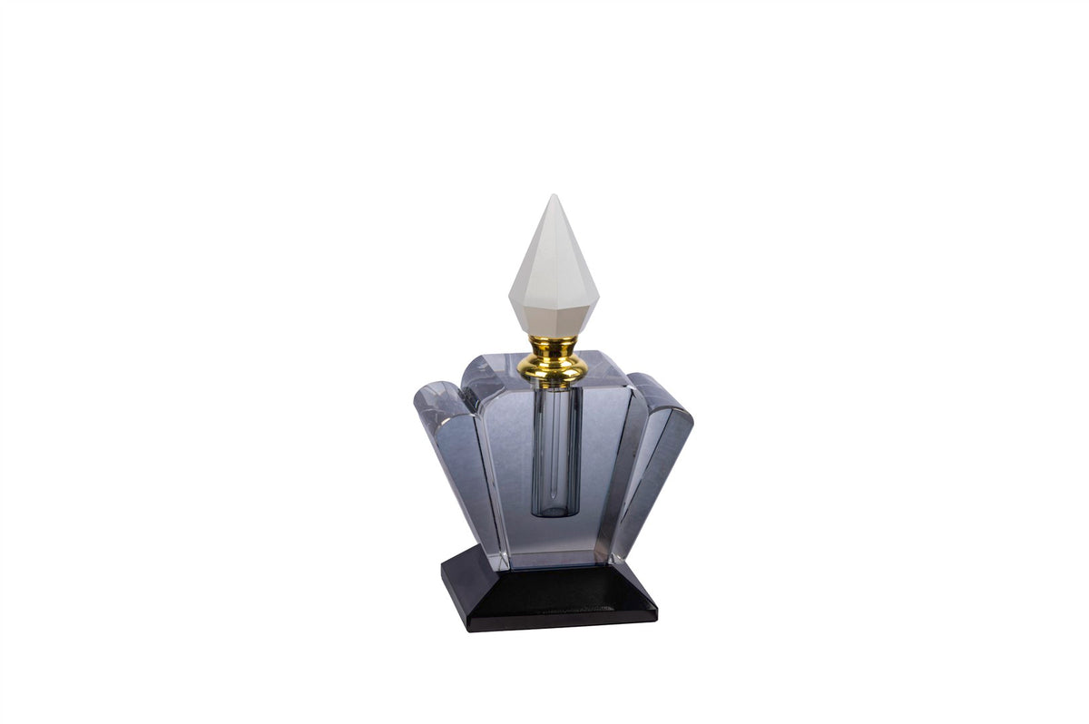 Mikasa Moor Kristal Siyah Gri Opak Dekoratif Şişe 8x15cm