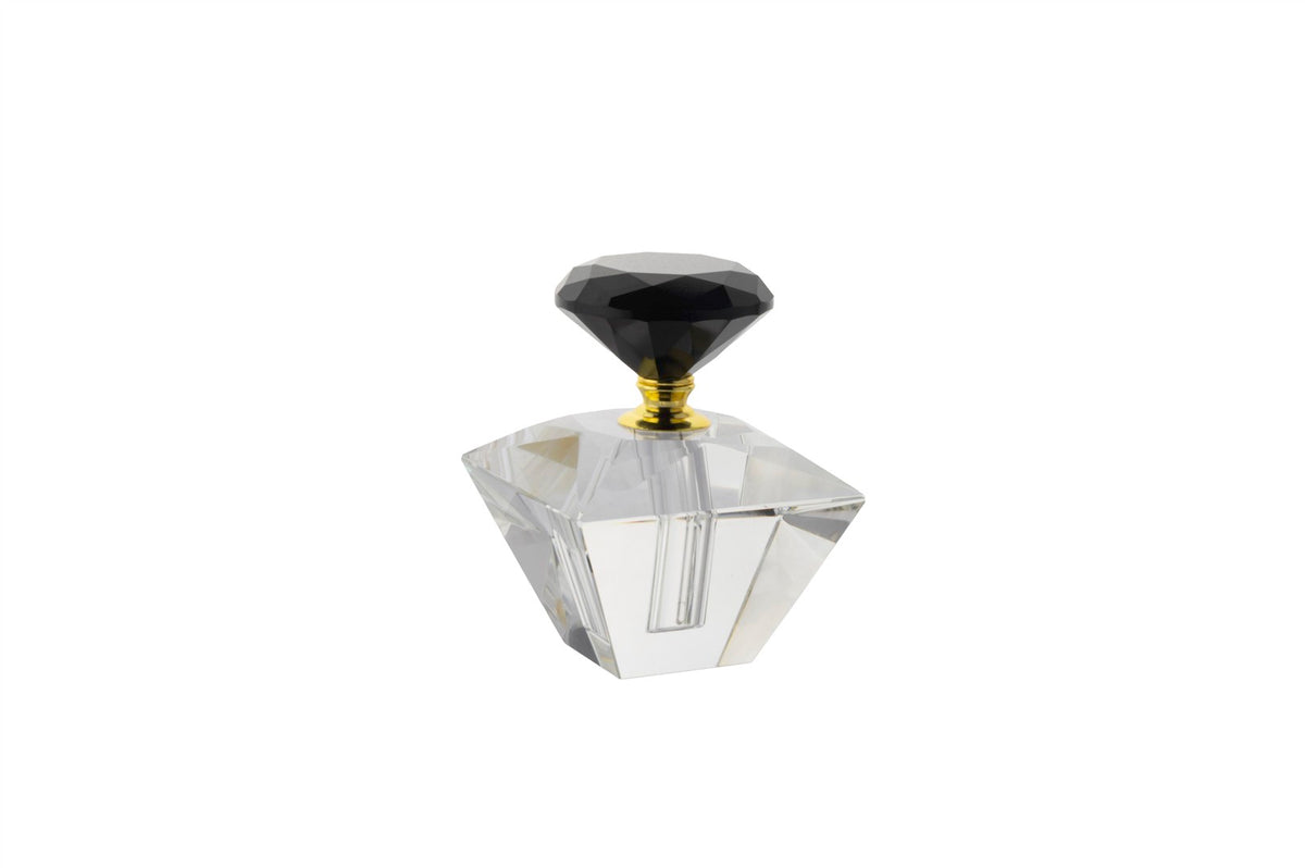 Mikasa Moor Kristal Siyah Şeffaf Dekoratif Şişe 10x13cm