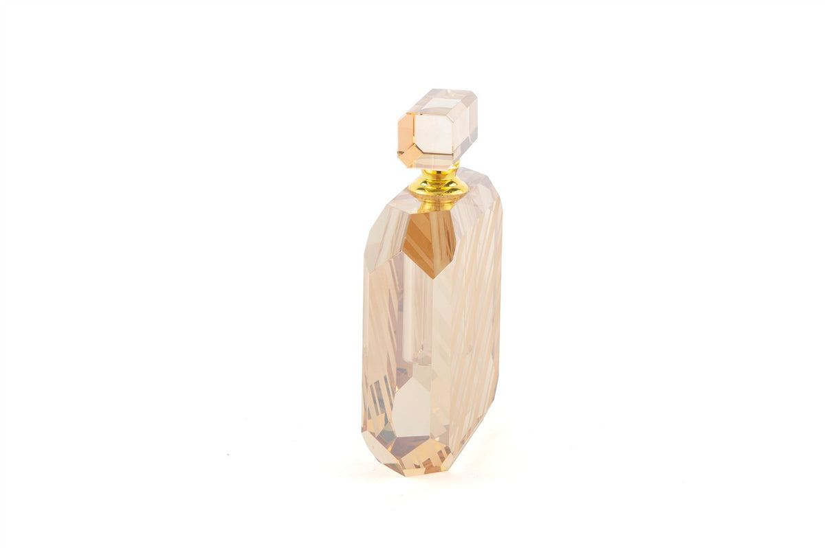 Mikasa Moor Şampanya Mat Çizgili Kristal Parfüm Şişesi 12x17cm