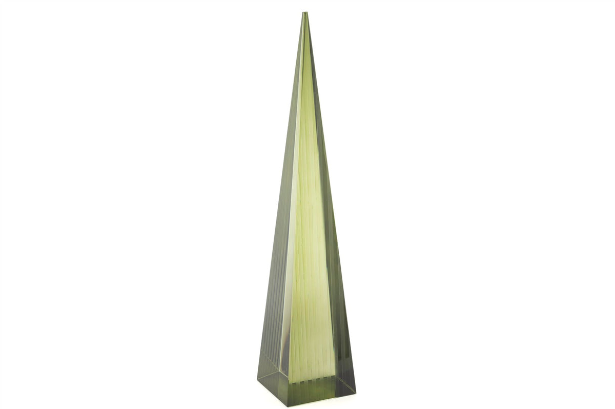 Mikasa Moor Yeşil Kristal Piramit Obje 9x45cm