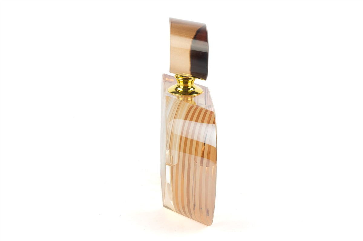 Mikasa Moor Şampanya Amber Kristal Parfüm Şişesi 18x17cm