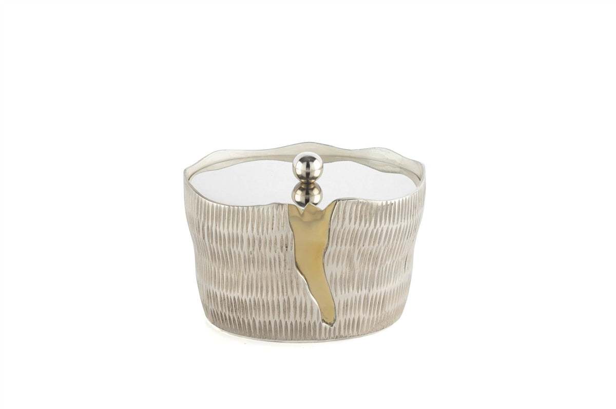 Mikasa Moor Silver Kapaklı Şekerlik 17x13x13cm