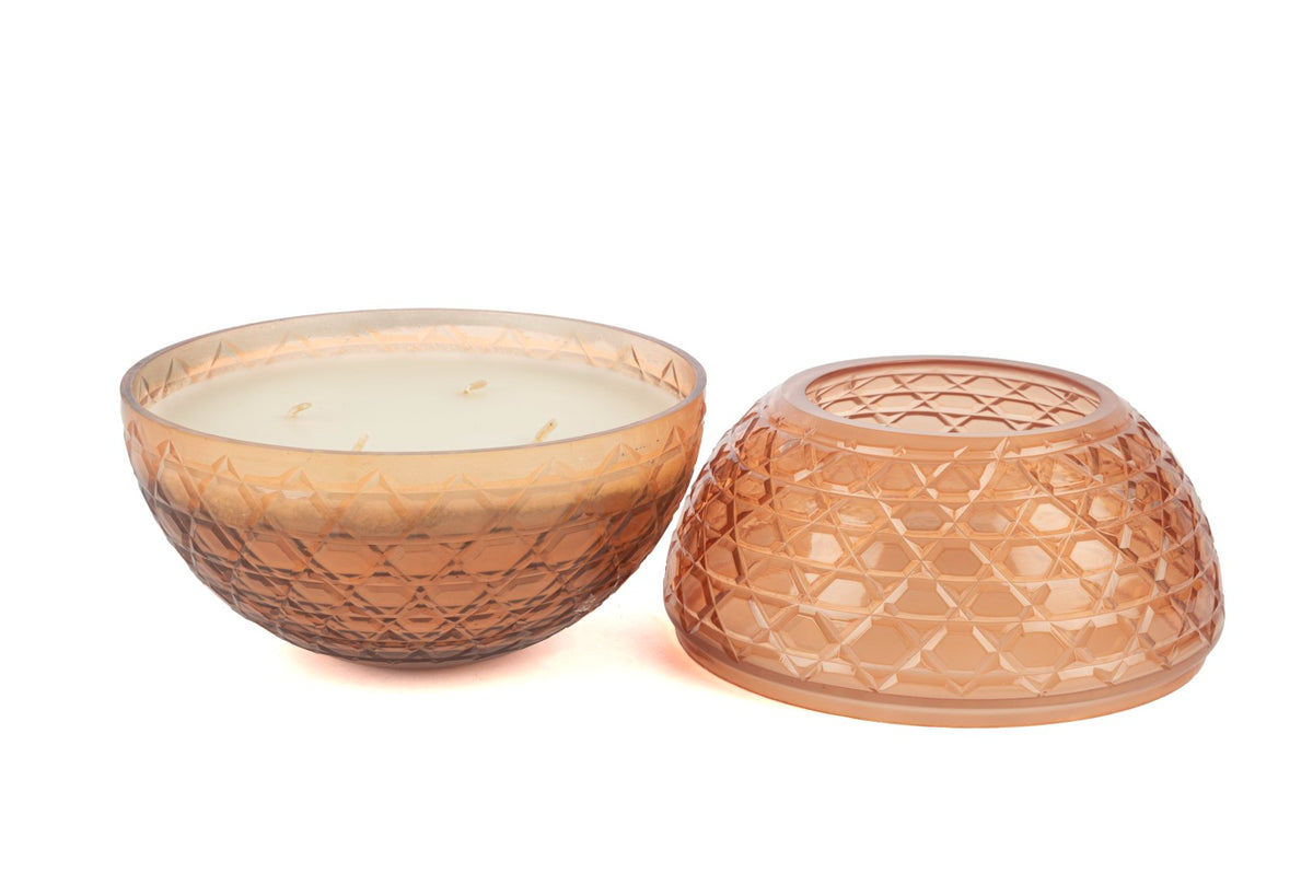 Mikasa Moor Turuncu Kristal Oud Rose Mum 17x16cm