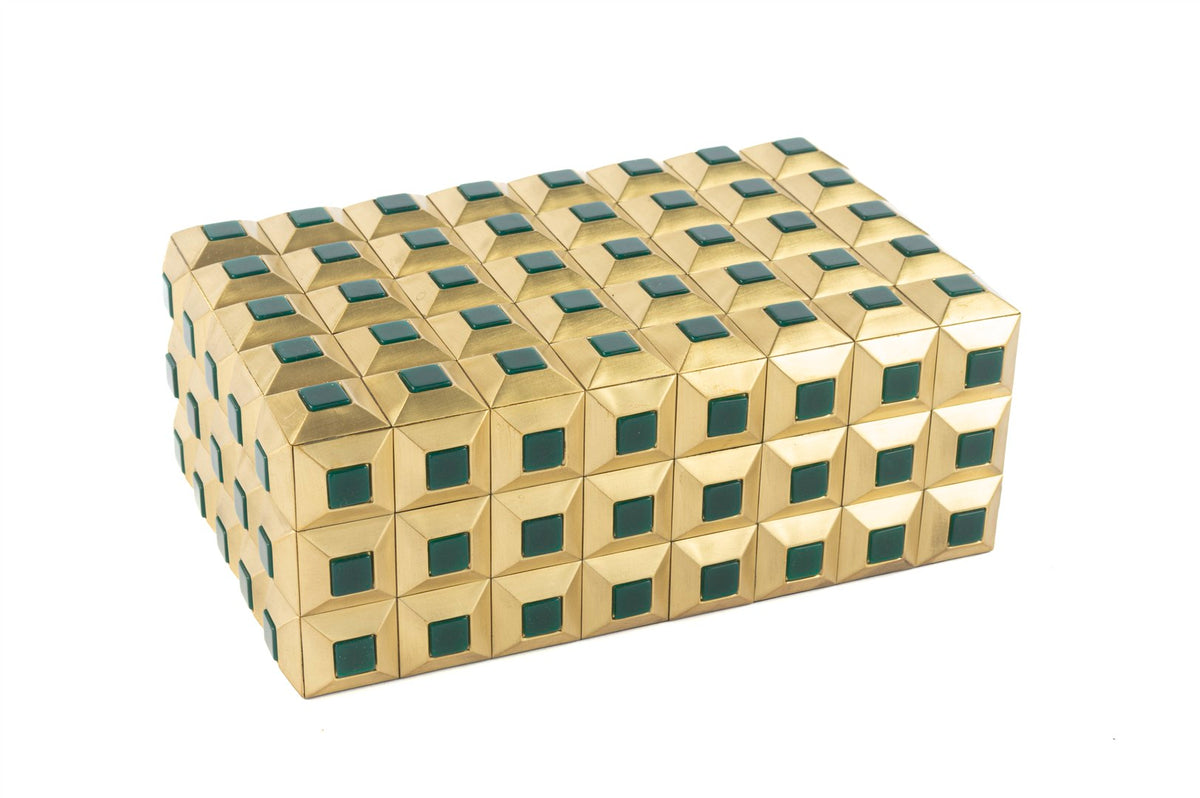 Mikasa Moor Gold Yeşil Taşlı Kutu 22x14x8cm