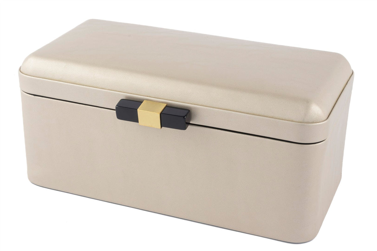 Mikasa Moor Rexene Parlak Gold deri Kutu 30x18x13cm