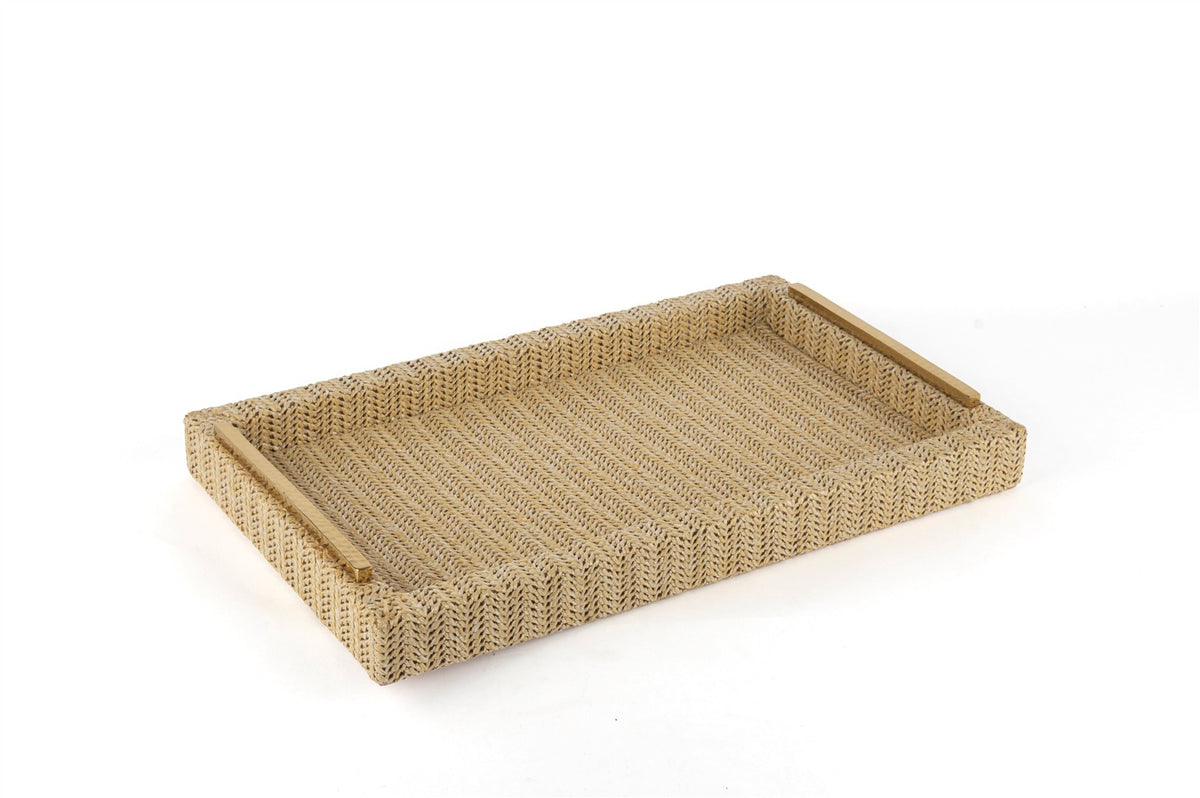 Mikasa Moor Krem Rafya Tepsi 38x23x5cm