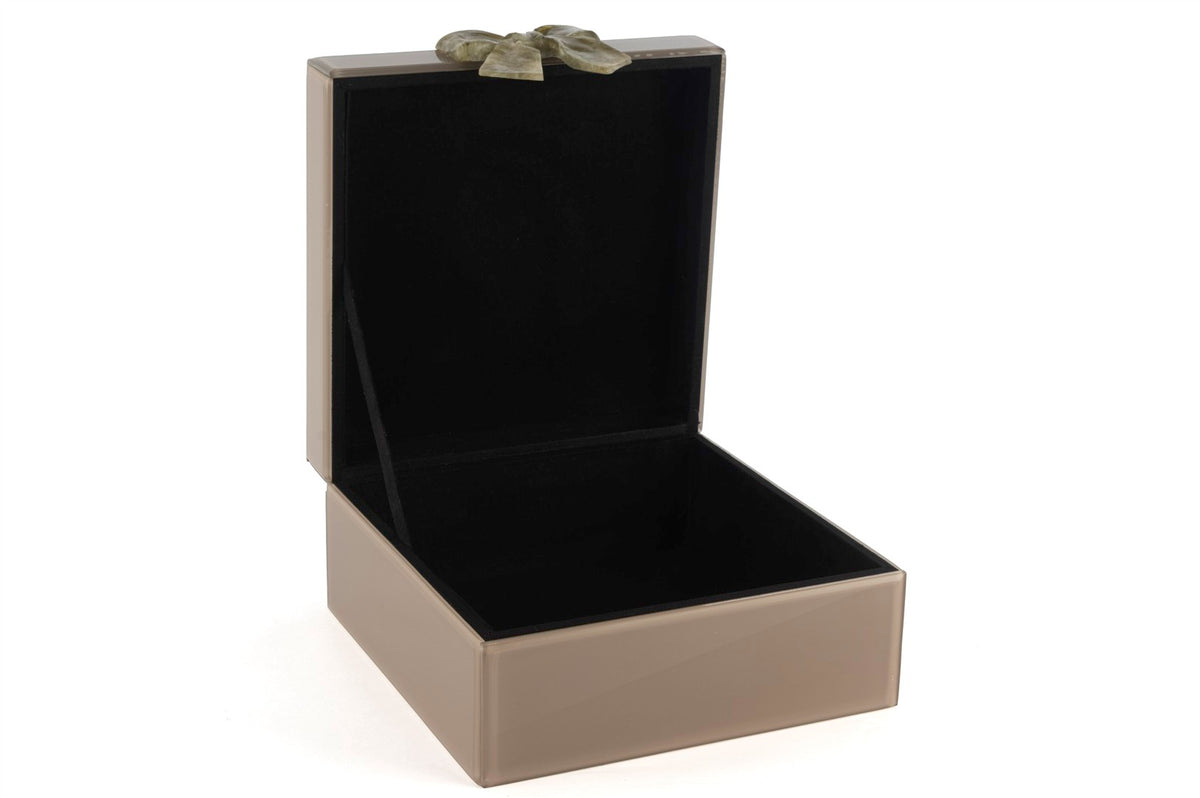 Mikasa Moor Cappuccıno Yeşil Mermer Fiyonklu Kutu 23x22x11cm