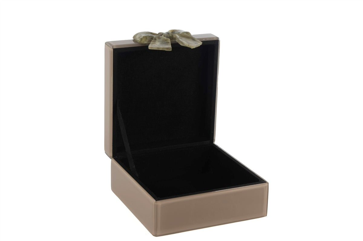 Mikasa Moor Cappuccıno Yeşil Mermer Fiyonklu Kutu 18x17x8cm