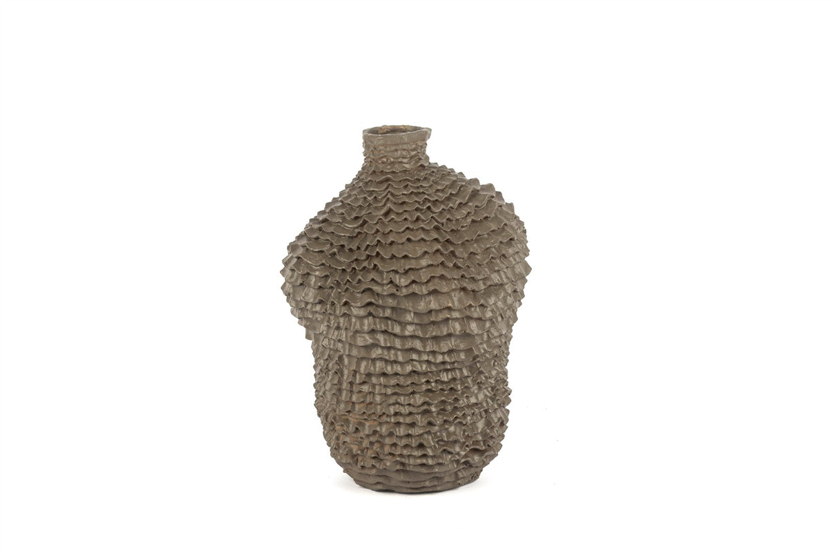 Mikasa Moor Füme Mercan Dokulu Vazo 16x23cm