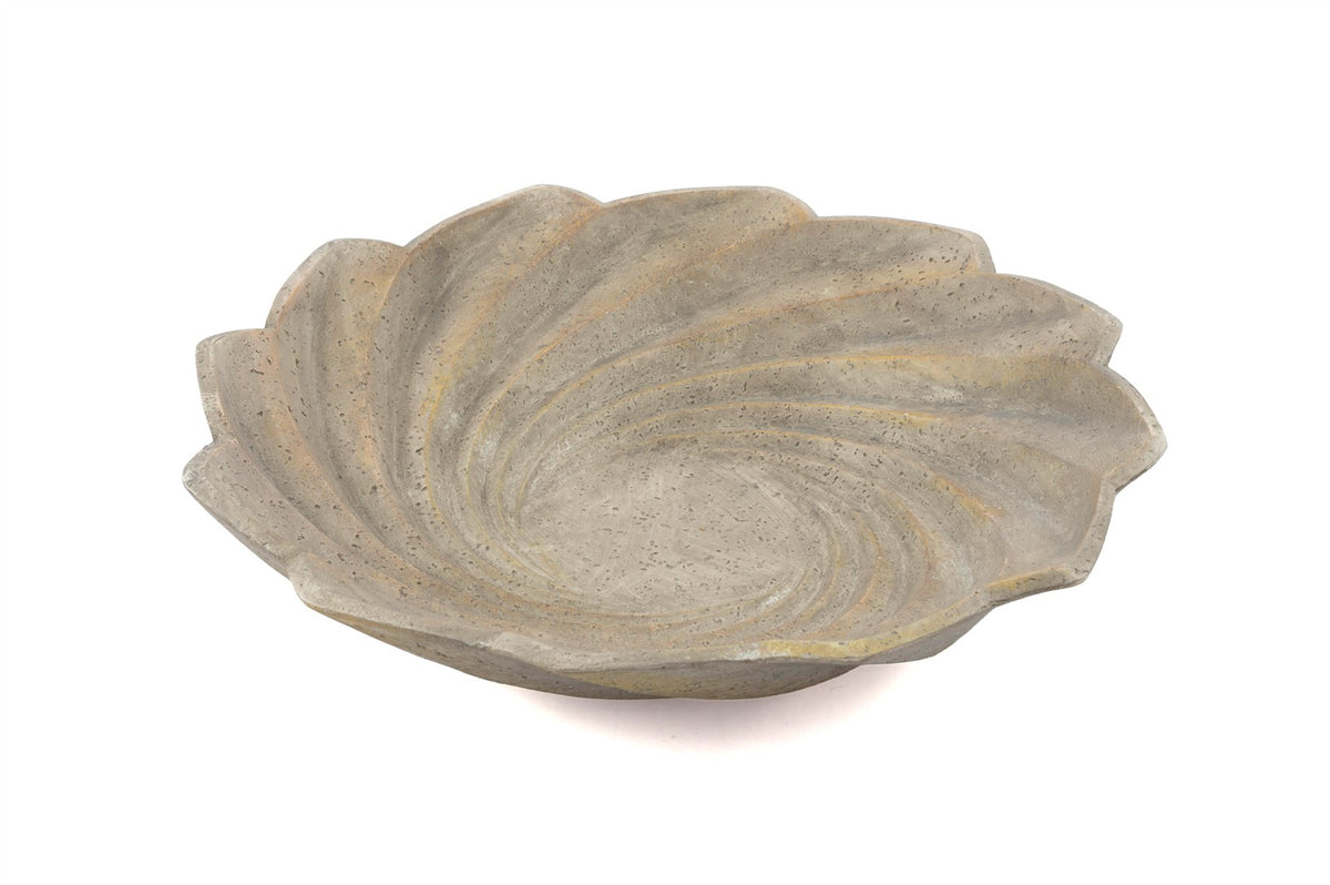 Mikasa Moor Gri Traverten Resin Dekoratif Tabak 40x8cm