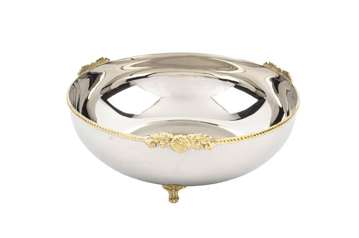 Mikasa Moor Gümüş Gold Ayaklı Kase 26x11cm