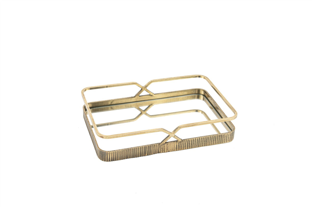 Mikasa Moor Antik Gold Aynalı Tepsi 30x21x6cm