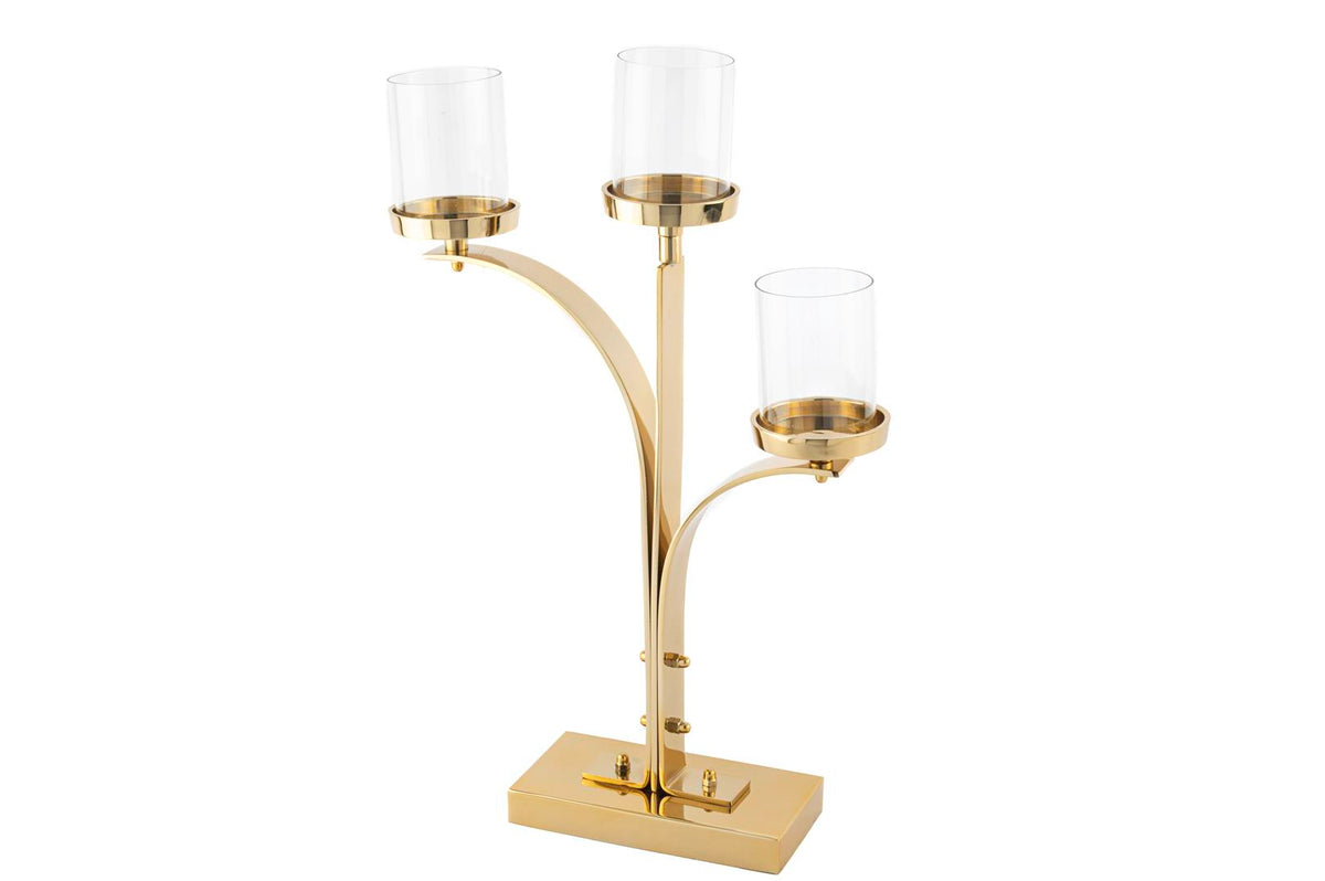 Mikasa Moor Gold 3 Kollu Metal Cam Mumluk 38x10x55cm.