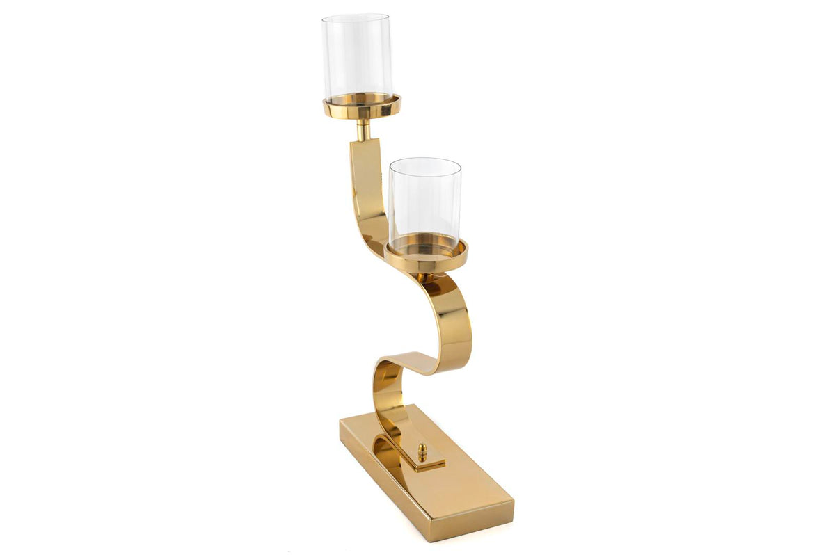 Mikasa Moor Gold 2li Metal Cam Mumluk 32x10x51cm