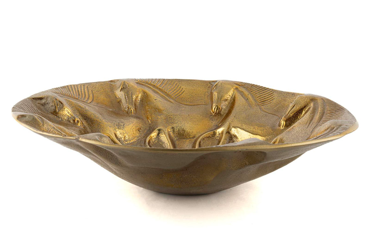 Mikasa Moor Antik Gold Horse Metal Yuv Duvar Dekoru 44x10cm