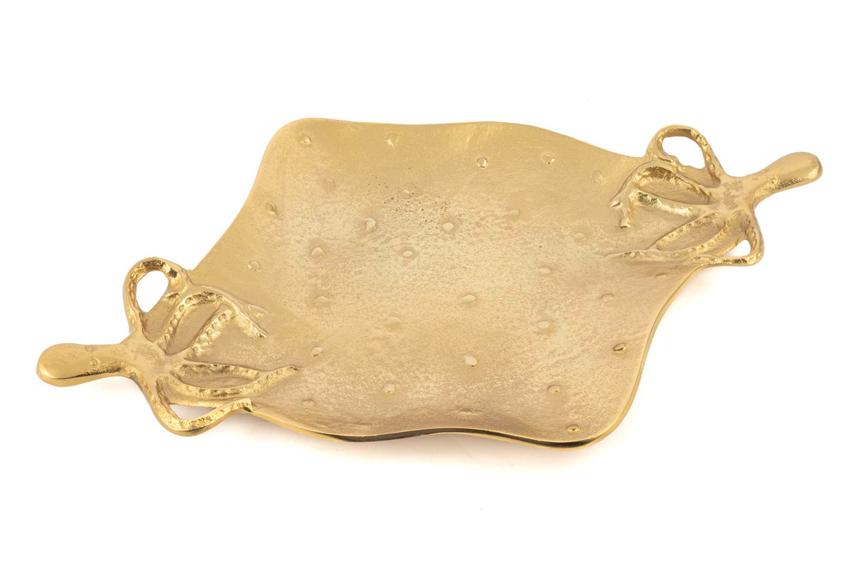Mikasa Moor Gold Polyp Metal Dekor Tabak 55x37cm
