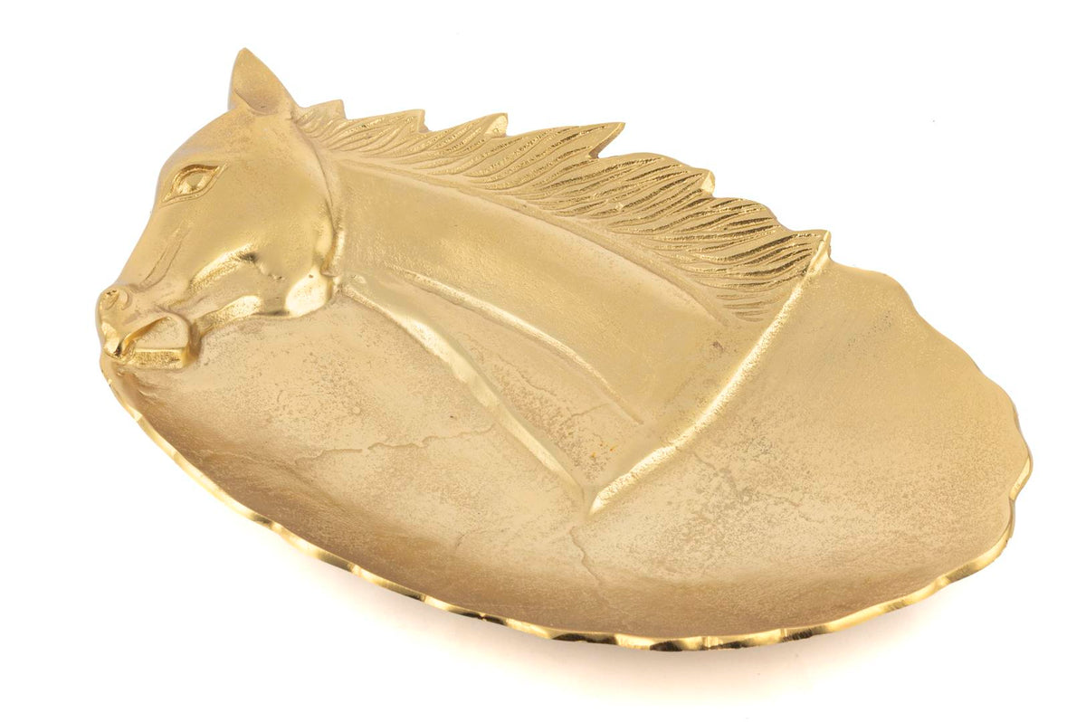 Mikasa Moor Gold Horse Metal Dekor Tabak 46x30cm