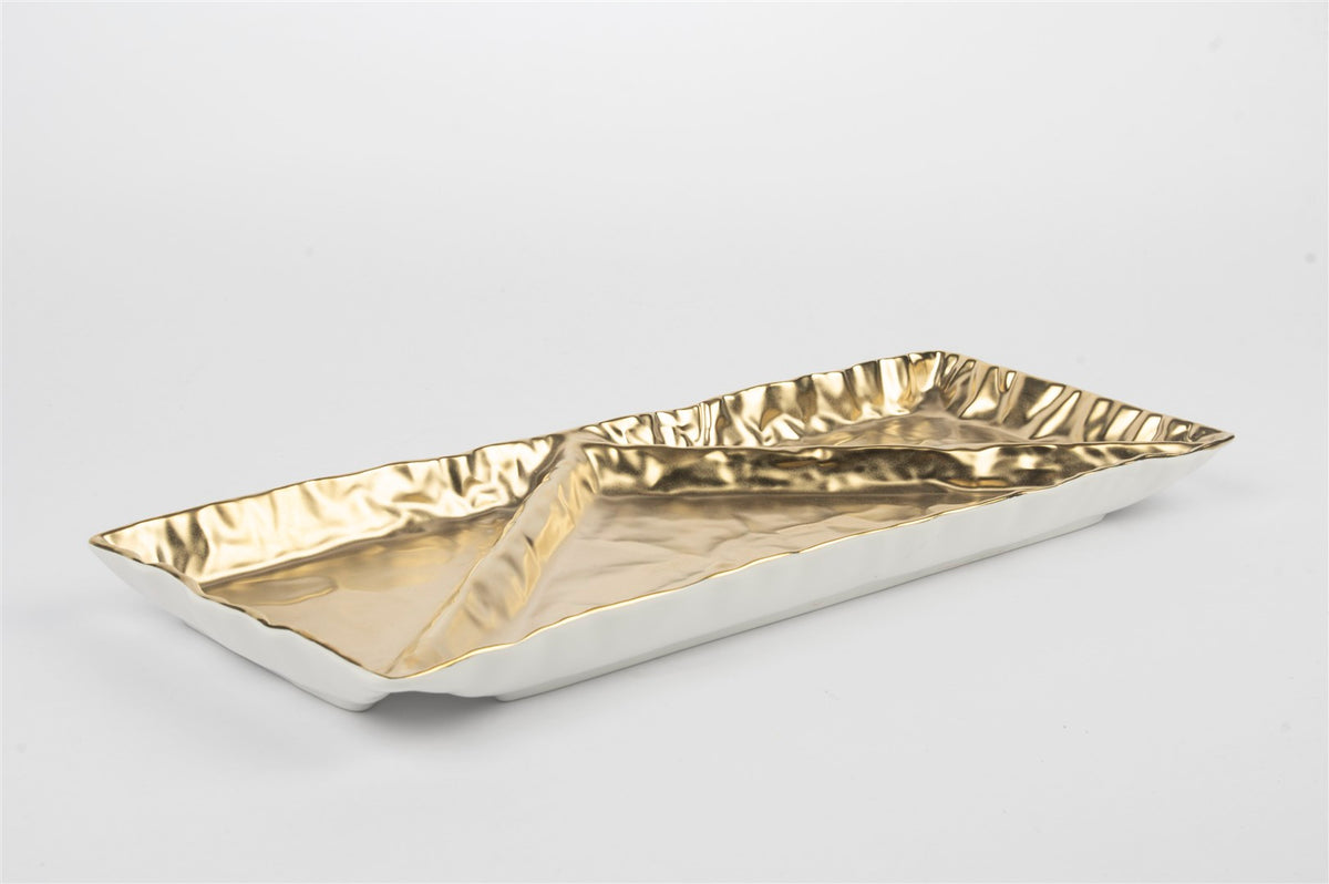 Mikasa Moor Ligne Dor 3 Bölmeli Sunum Tabağı 36x13cm