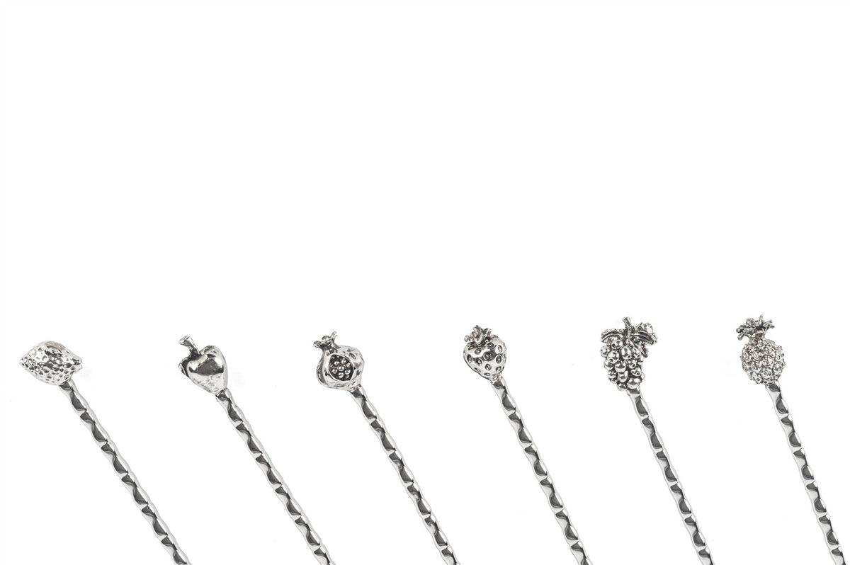 Mikasa Moor Silver 6lı Meyve Figürlü Çay Kaşığı