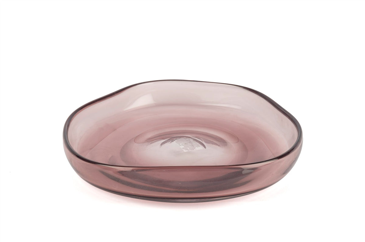 Mikasa Moor Pembe Cam Dekoratif Tabak 30x6cm