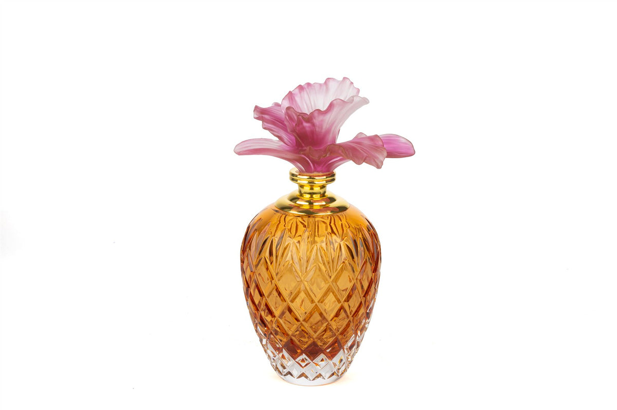 Mikasa Moor Pembe Çiçek Amber Parfüm Şişesi 17x10cm