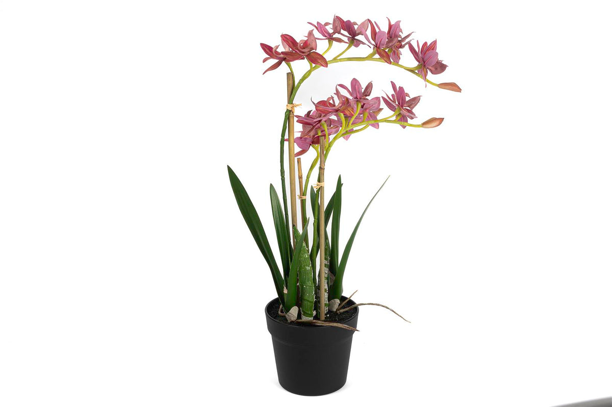 Mikasa Moor Pembe Yapay Vanda Orkide 61cm