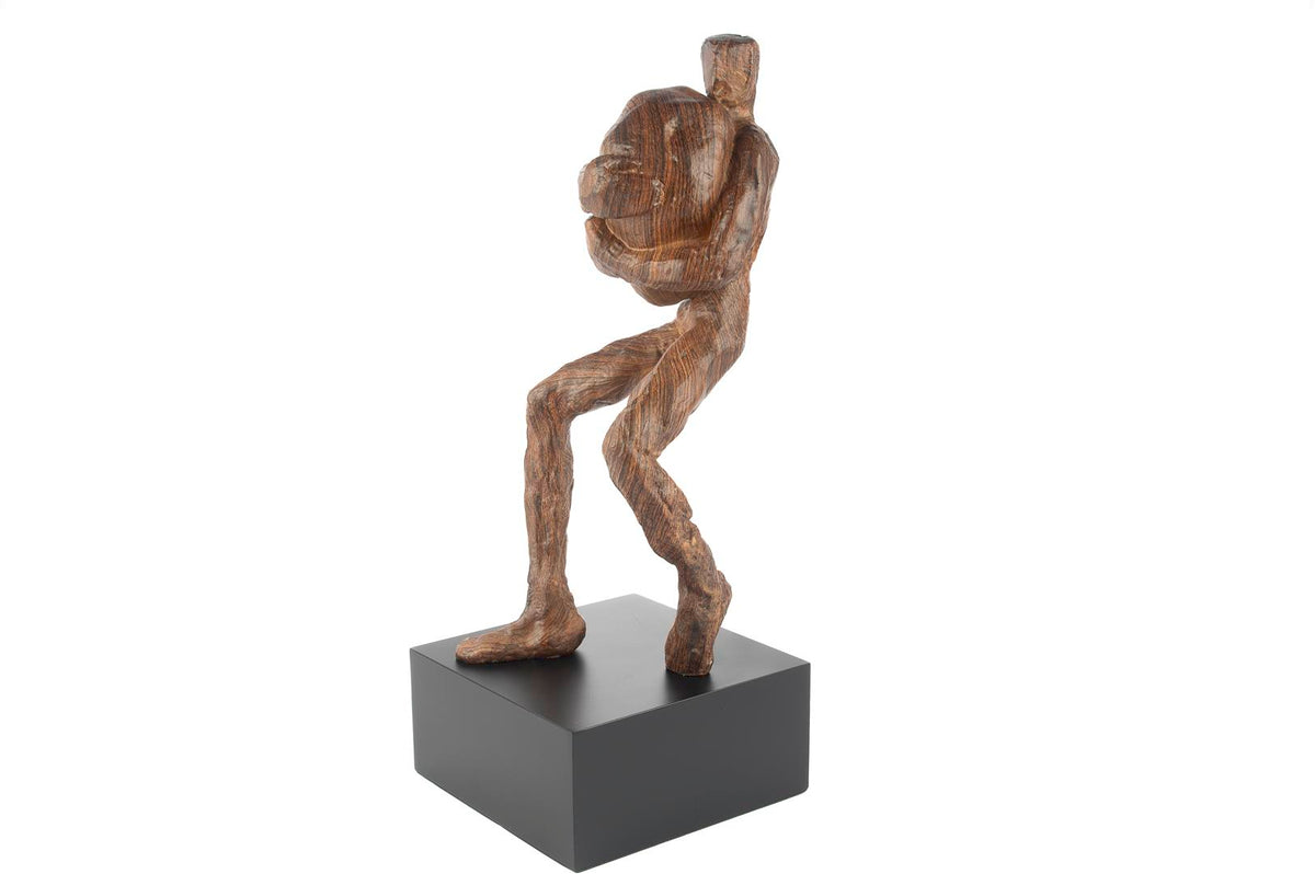 Mikasa Moor Metal Standlı Top Taşıyan Adam Dkor. Obje 22x22x56cm