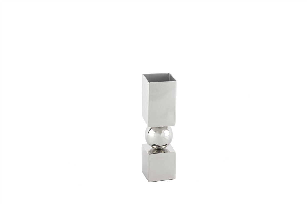 Mikasa Moor Metal Gövdeli Kübik Tabanlı Vazo 5x19cm