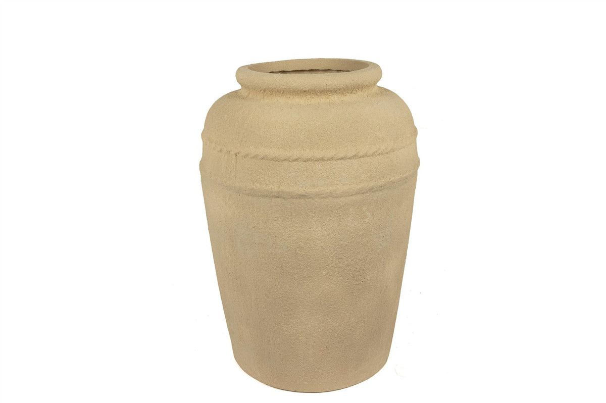 Mikasa Moor Krem Beton Dokulu Saksı 46x66cm