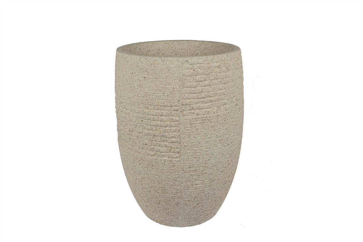 Mikasa Moor Krem Beton Dokulu Saksı 43x63cm