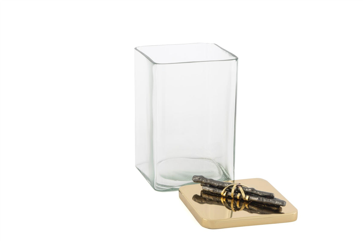 Mikasa Moor Gold Kapaklı Cam Kavanoz 15x11cm