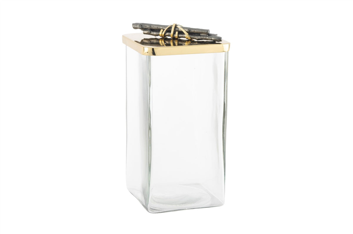 Mikasa Moor Gold Kapaklı Cam Kavanoz 20x11cm