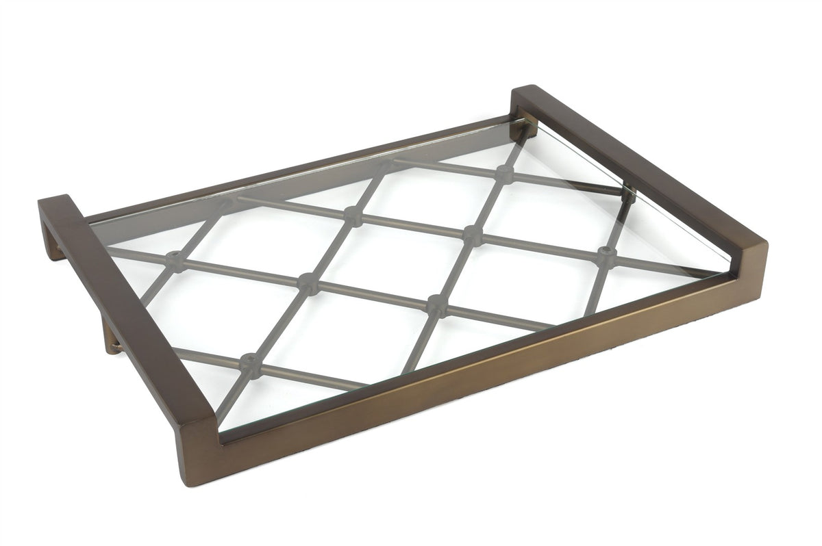 Mikasa Moor Antik Bronz Cam Tepsi 48x34x6cm