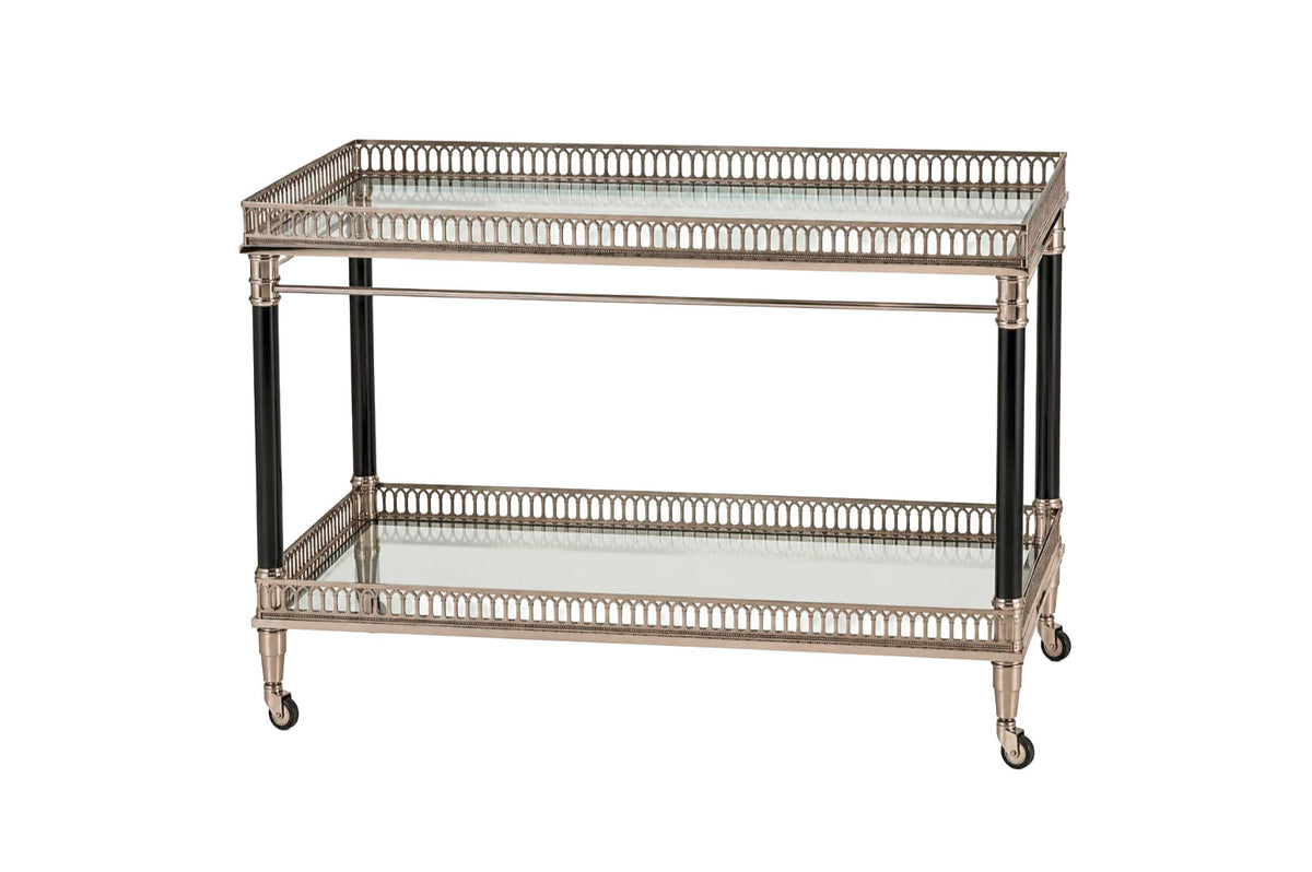 Mikasa Moor Gümiş Siyah Servis Arabası 120x46x84cm